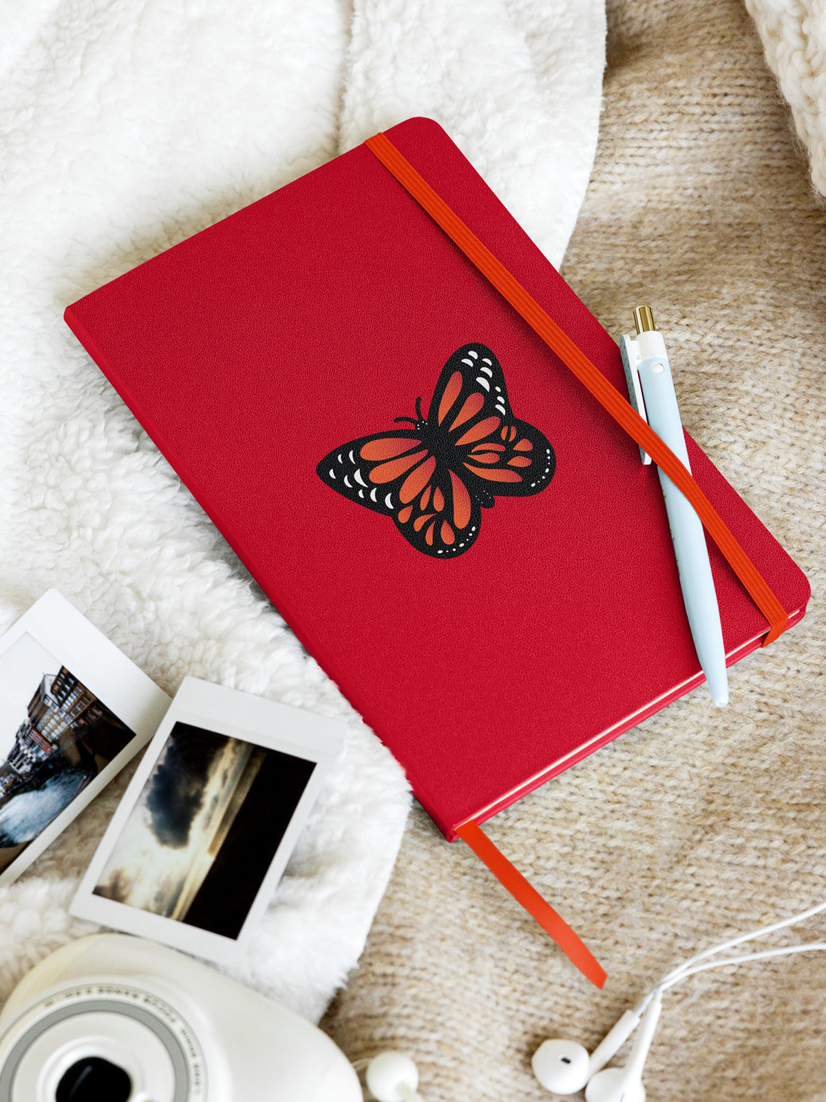 Hardcover Bound Notebook Butterfly