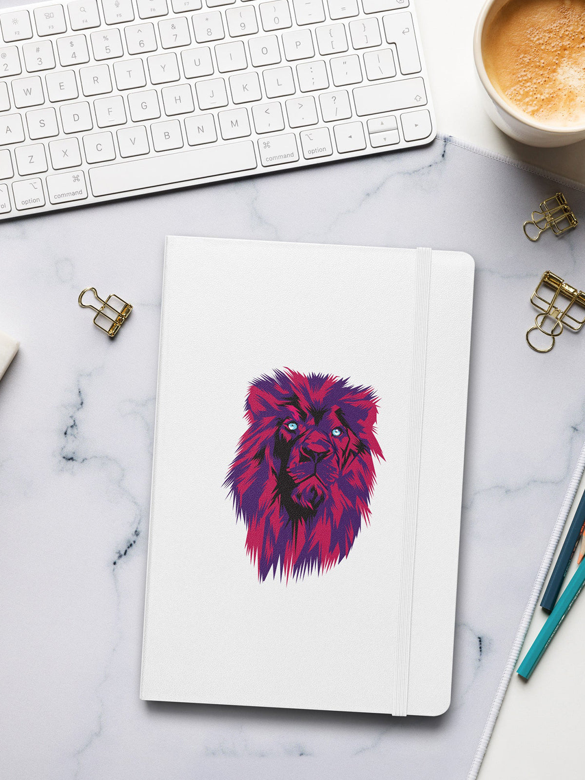 Hardcover Bound Notebook Lion